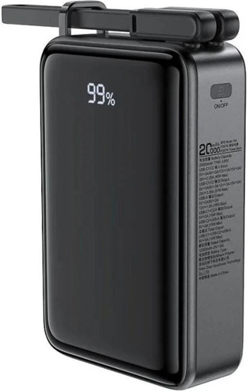 Мобільна батарея Acefast M14 20000mAh Black (6974316283966) (UA)