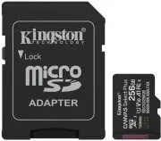 Kingston 256 GB microSDXC Canvas Select Plus Gen3 + SD-adapter SDCS3/256GB (UA)