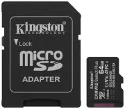 Kingston 64 GB microSDXC Canvas Select Plus Gen3 A1 + SD-Adapter SDCS3/64GB (UA)