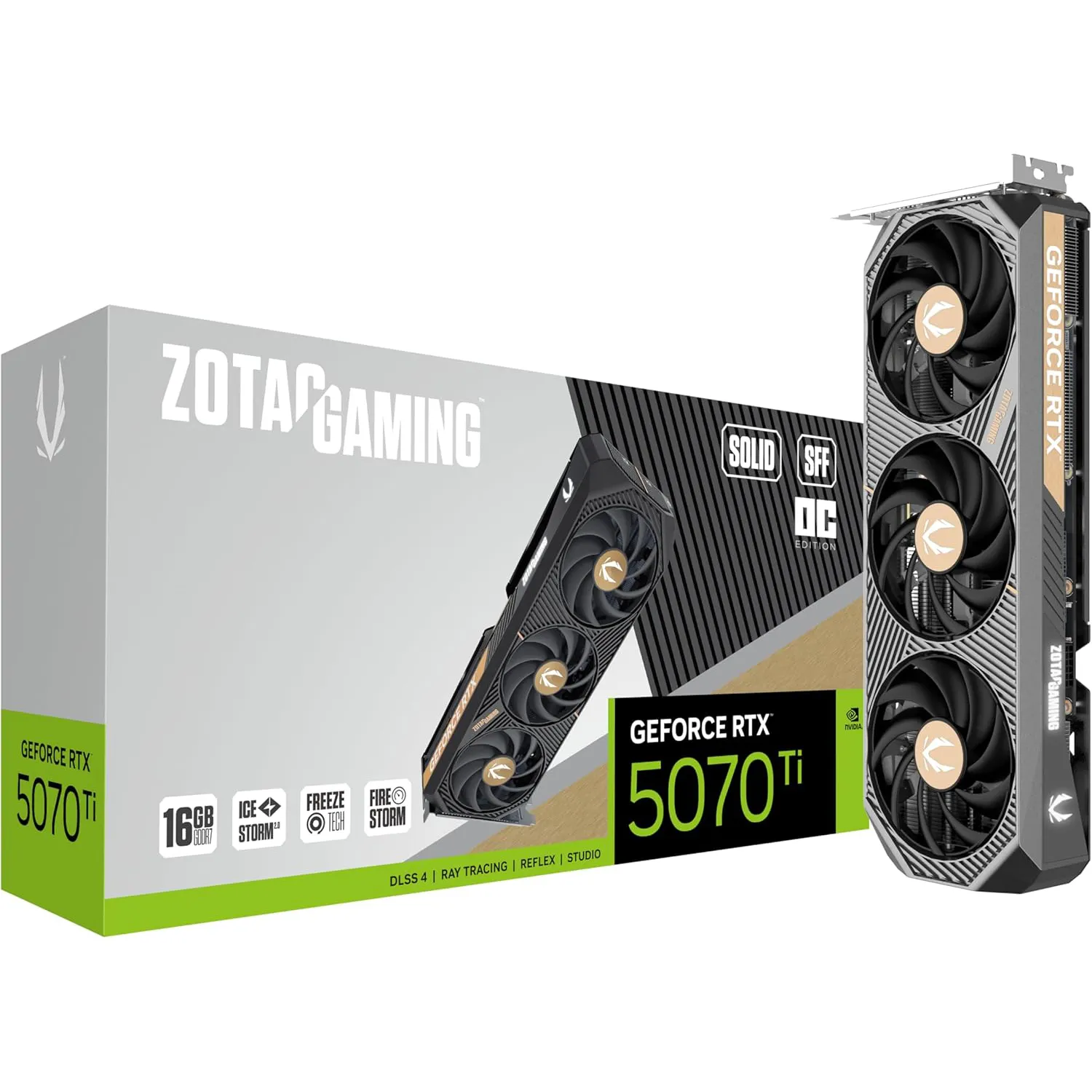 Відеокарта Zotac GAMING GeForce RTX 5070 Ti SOLID SFF OC (ZT-B50710J3-10P) (EU)