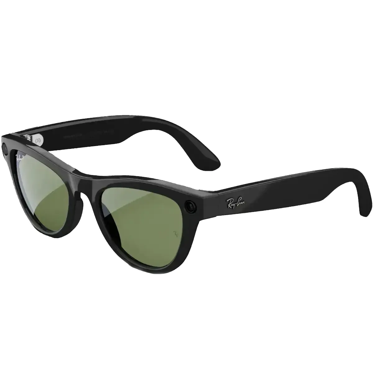 Ray-Ban Meta Skyler Standard - Shiny Black / G-15 Green (RW4010 601/71 52-20)