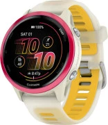 Garmin Forerunner 570 42mm Raspberry Aluminum w. Translucent Bone/Mango Band (010-02970-02)