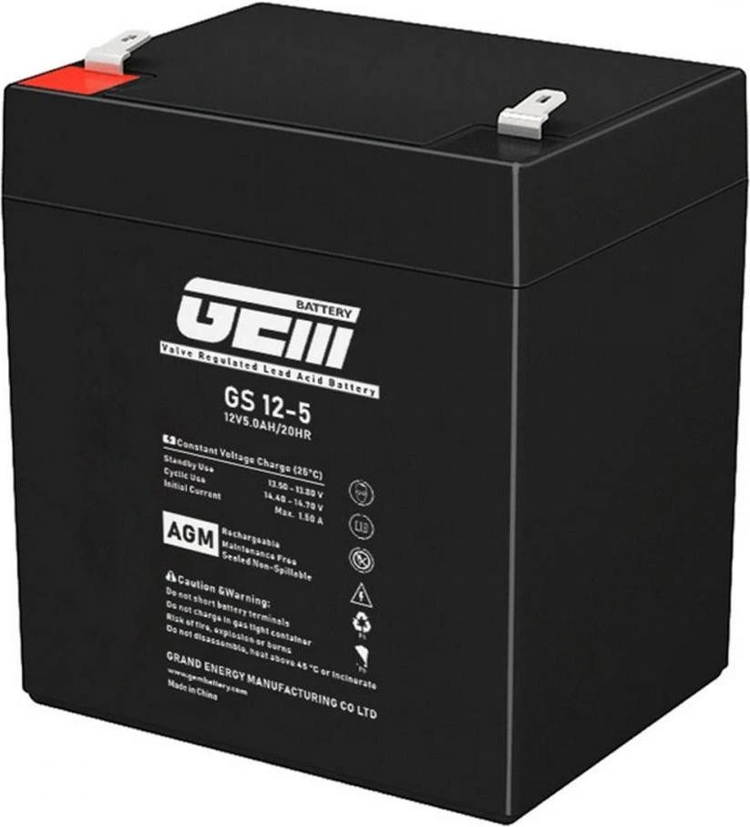 Аккумуляторная батарея GEM BATTERY GS 12-5 (UA)