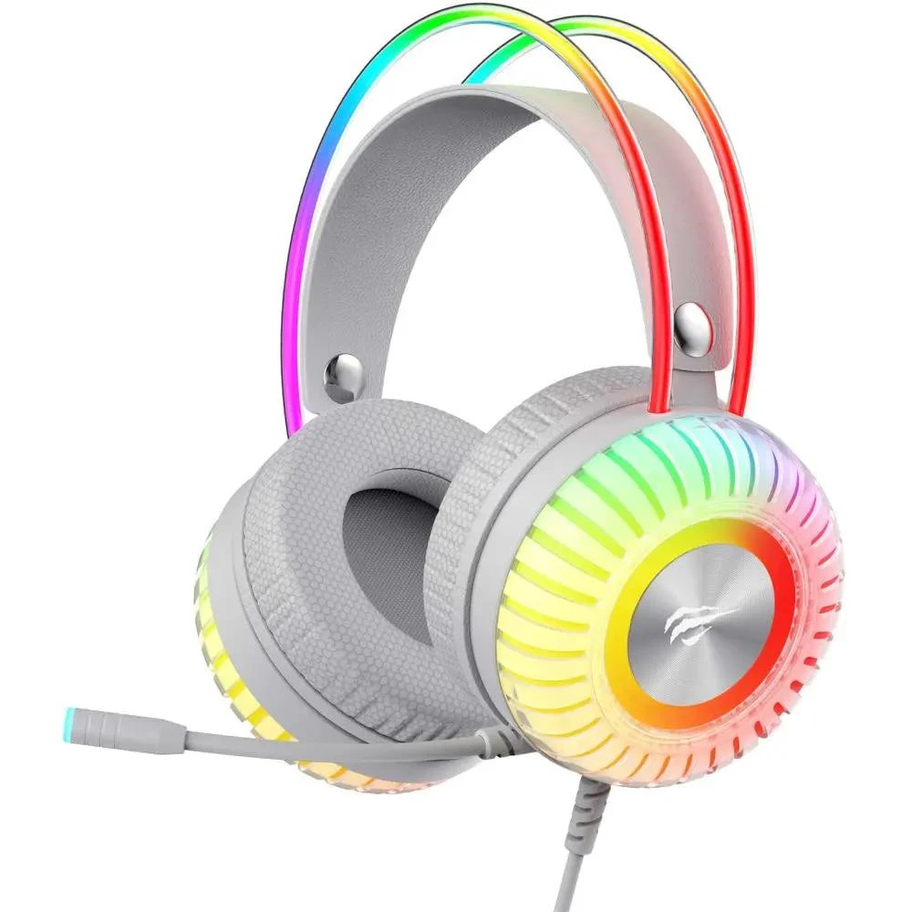 Наушники с микрофоном Havit HV-H2046U Plug USB 7.1 Gray (6939119036843) (UA)