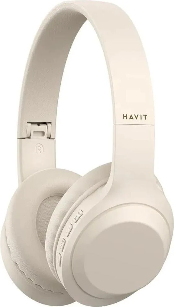 Навушники з мікрофоном Havit HV-H628BT Beige (6939119064525) (UA)