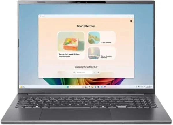 Ноутбук Acer Aspire 16 AI A16-11M-X826 Steel Gray (NX.JLNEU.001) (UA)