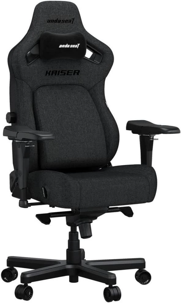Игровое кресло Anda Seat Kaiser 4 L Dark Gray Linen Fabric (AD12YDDC-L-20-GB-CF) (UA)