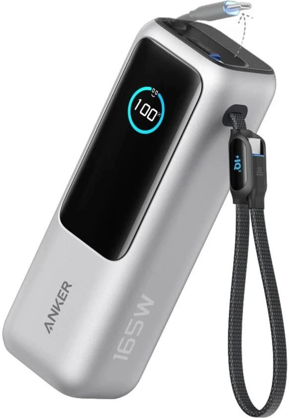 Мобільна батарея Anker ZOLO Power Bank 25000mAh 165W Silver(A1695H41) (UA)