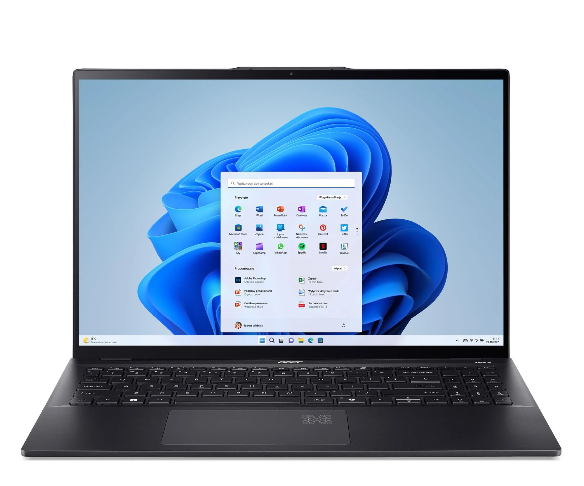 Ноутбук Acer Swift 16 AI Ultra 7-258V/32GB/512/Win11 Touch (SF16-51T-77VL || NX.J42EP.007)