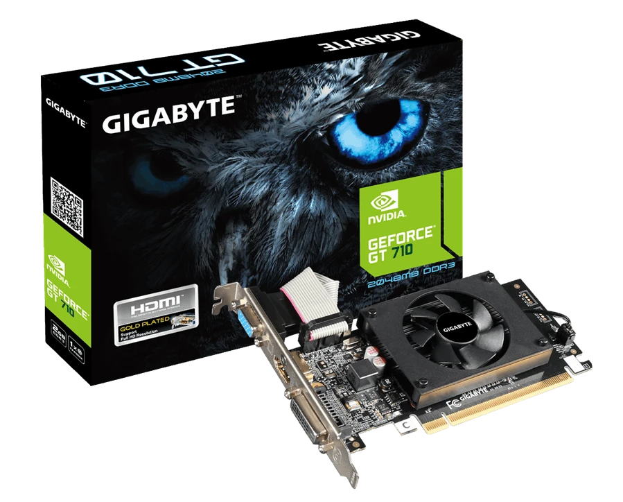 Відеокарта Gigabyte GeForce GT 710 2GB DDR3 (GV-N710D3-2GL) EU
