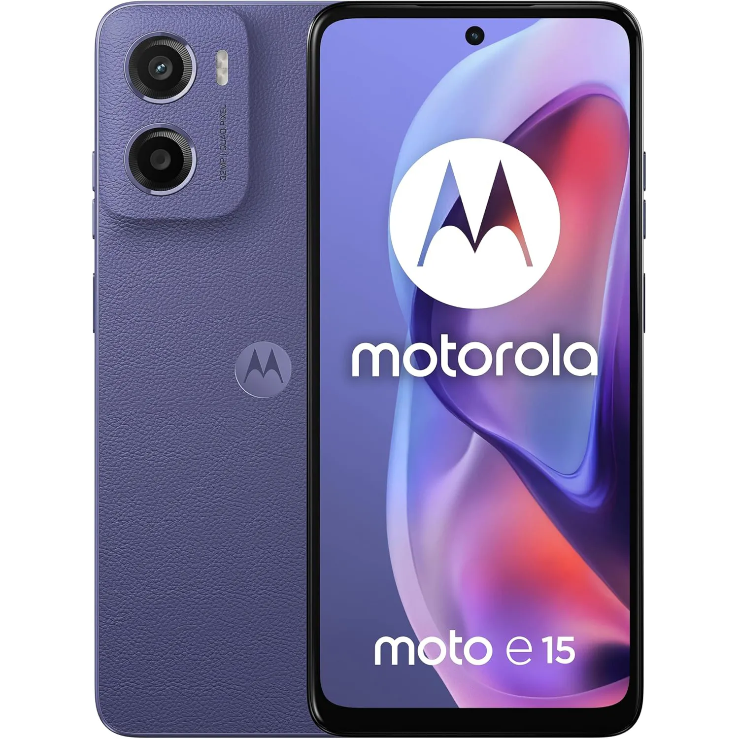 Мобильный телефон Motorola Moto E15 2/64GB Fresh Lavender (PB6S0006RS) (UA)
