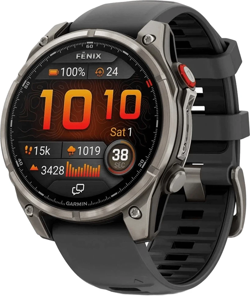 Garmin Fenix 8 Pro 47 mm AMOLED Titanium with Graphite/Black (010-03198-10/11)