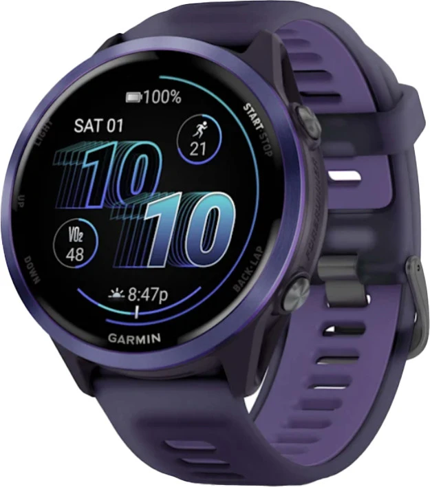 Garmin Forerunner 570 47mm Indigo Aluminium w. Translucent Imperial Purple/Indigo Band (010-02971-02)