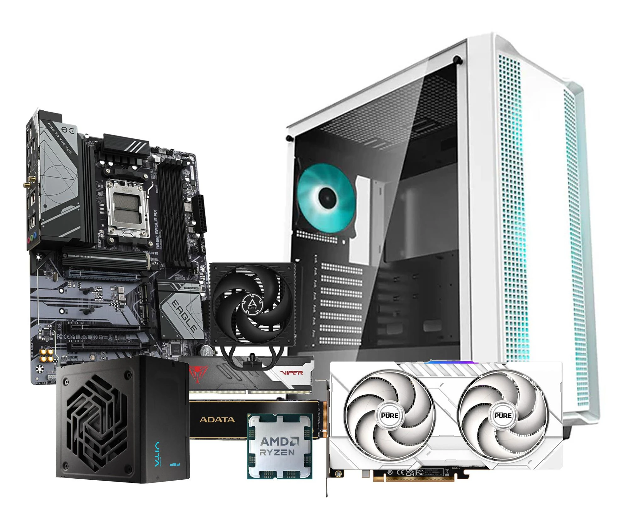 Компьютер Polecany zestaw PC Wars by Black R5-7600/32GB/1TB/RX9060XT (black/r5760/32/1/9060xt) EU