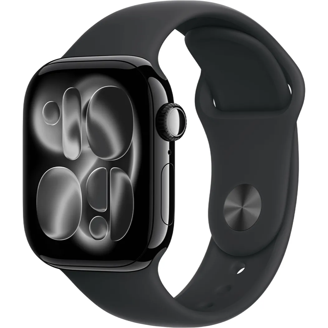 Годинники Apple Watch Series 11 GPS 42mm Jet Black Alu. Case w. Black S. Band - S/M (MEQT4)