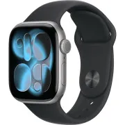 Apple Watch Series 11 GPS 42mm Space Grey Alu. Case w. Black S. Band - M/L (MEQX4)
