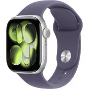 Apple Watch Series 11 GPS + Cellular 42mm Silver Alu. Case w. Purple Fog S. Band - S/M (MF8H4)