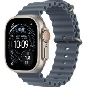 Apple Watch Ultra 3 GPS + Cellular 49mm Natural Tit. Case w. Anchor Blue Ocean Band (MEWH4)