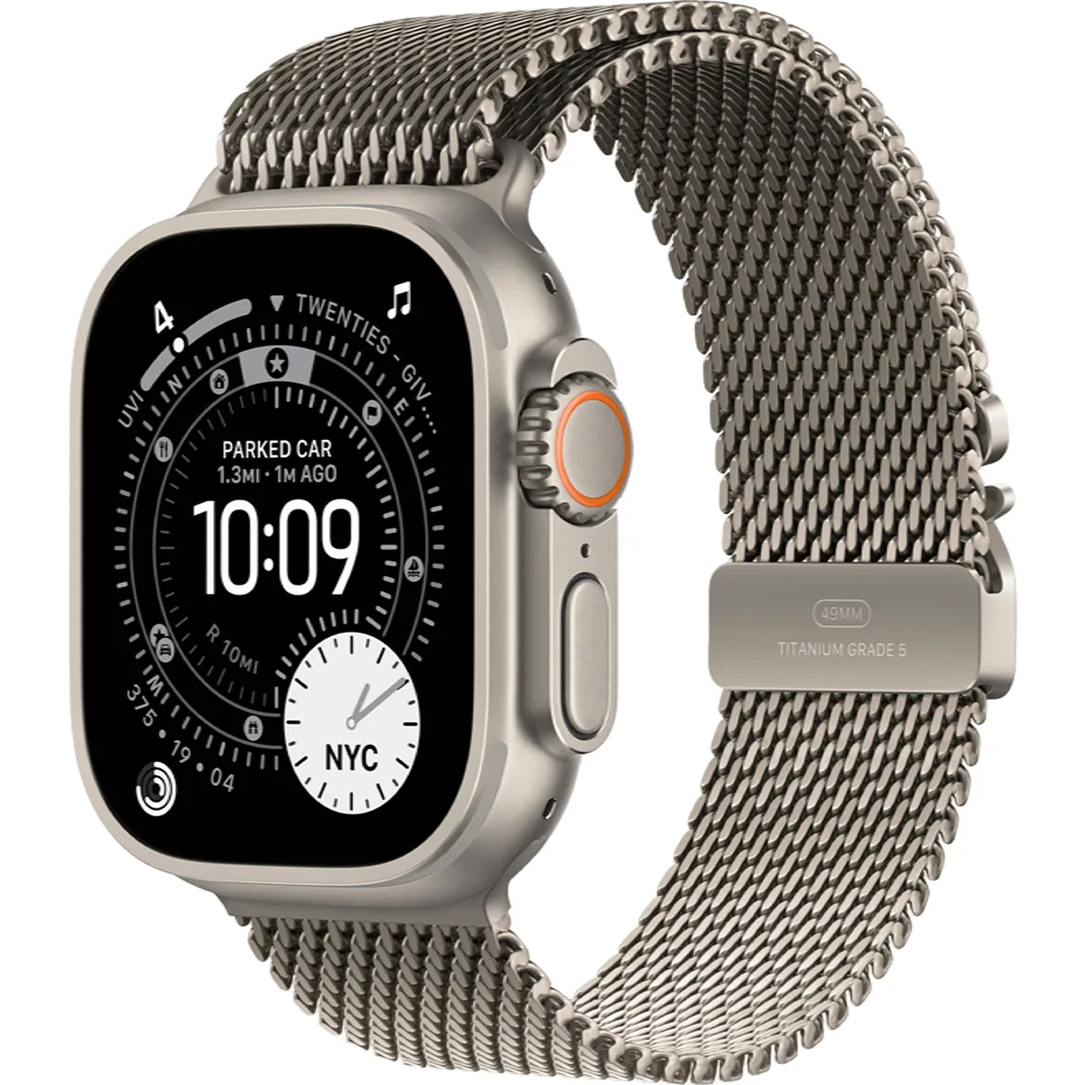 Годинники Apple Watch Ultra 3 GPS + Cellular 49mm Natural Tit. Case w. Natural Tit. Milanese Loop - Small (MEWW4)