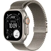 Apple Watch Ultra 3 GPS + Cellular 49mm Natural Tit. Case w. Natural Tit. Milanese Loop - Small (MEWW4)