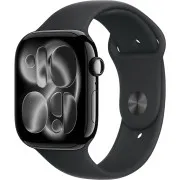 Apple Watch Series 11 GPS 46mm Jet Black Alu. Case w. Black S. Band - M/L (MEUX4)