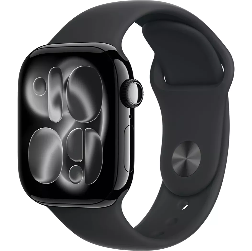 Часы Apple Watch Series 11 GPS + Cellular 42mm Jet Black Alu. Case w. Black S. Band - M/L (MF854)