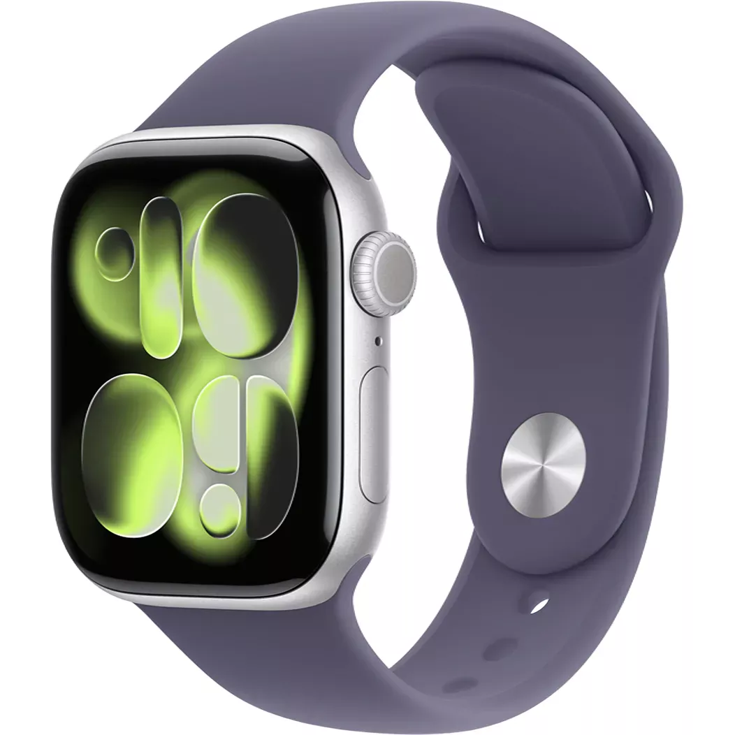 Годинники Apple Watch Series 11 GPS + Cellular 42mm Silver Alu. Case w. Purple Fog S. Band - S/M (MF8H4)