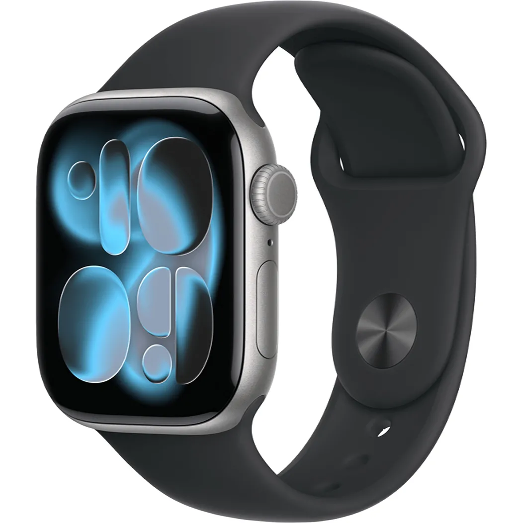 Часы Apple Watch Series 11 GPS + Cellular 42mm Space Grey Alu. Case w. Black S. Band - M/L (MF8C4)