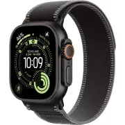 Apple Watch Ultra 3 GPS + Cellular 49mm Black Tit. Case w. Black/Charcoal Trail Loop - M/L (MF1H4)