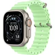 Apple Watch Ultra 3 GPS + Cellular 49mm Natural Tit. Case w. Neon Green Ocean Band (MF1V4+MGCF4)