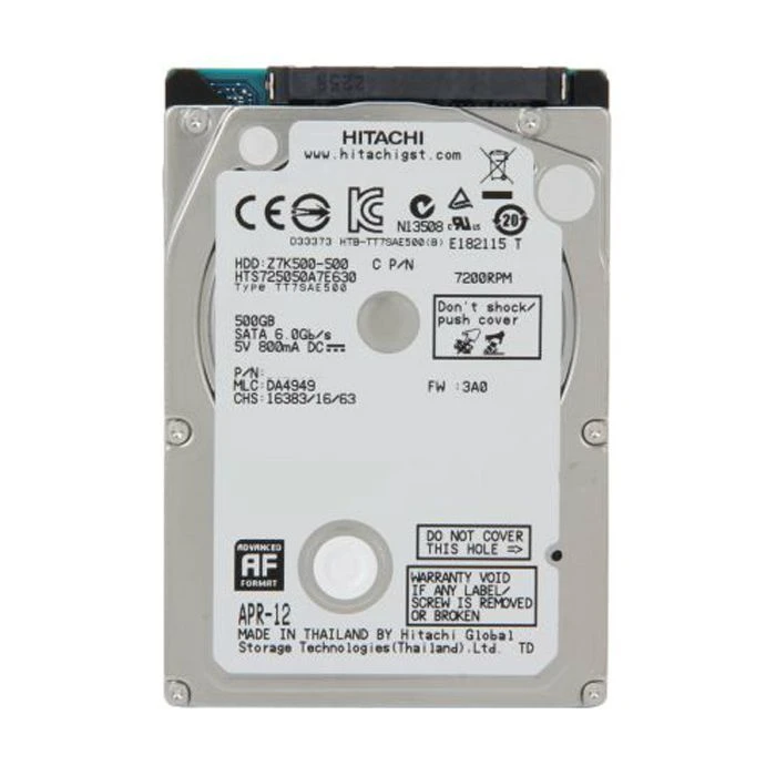 Жесткий диск 2.5 500GB WDC Hitachi HGST (0J38075 / HTS725050A7E630) (UA)