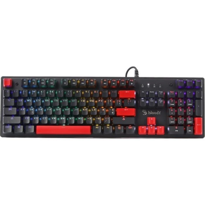 Клавіатура A4Tech Bloody S525N RGB BLMS Red Switch USB Fire Black (4711421002066) (UA)