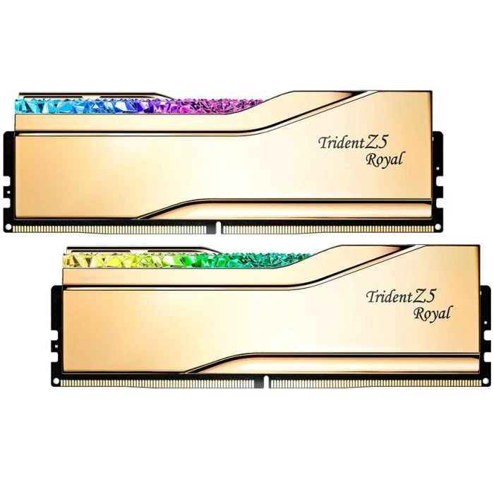 Оперативна пам'ять DDR5 64GB (2x32GB) 6000 MHz Trident Z5 Royal Gold G.Skill (F5-6000J2836G32GX2-TR5G) (UA)