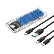Карман зовнішній Dynamode M.2 SSD NVMe/SATA combo ч-з USB3.2 GEN2 Type-C (DM-CAD-SSD09) (UA)