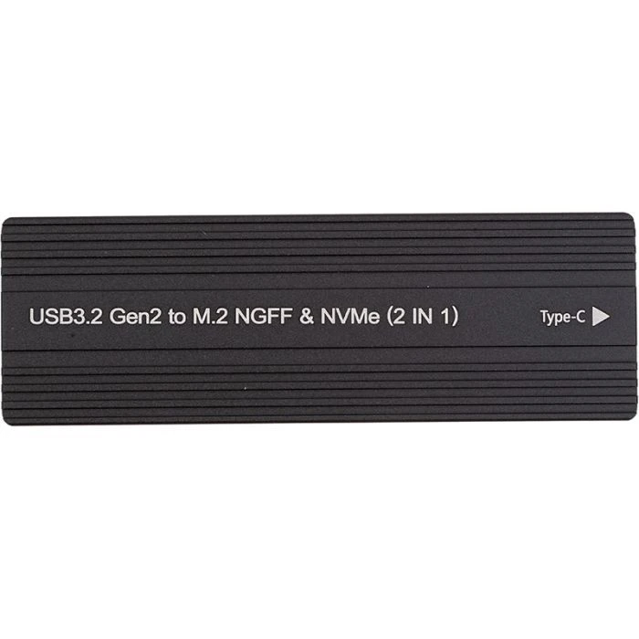 Карман для диска Карман зовнішній PowerPlant SSD Premium M.2 PCIe NGFF/NVMe USB3.2 (HC380510) (UA)