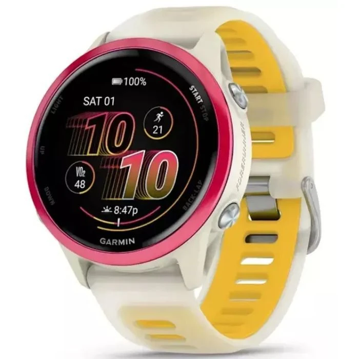 Смарт-годинники Garmin Forerunner 570 - 42MM, Bone/Raspberry/Mango, GPS (010-02970-02) (UA)