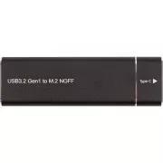 Зовнішній карман PowerPlant M.2 SSD USB3.2 (HC380305) (UA)