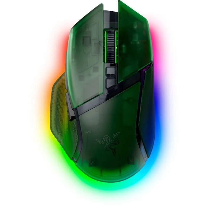 Миша Razer Basilisk V3 Pro 35K Wireless/Bluetooth/USB Phantom Green (RZ01-05240300-R3G1) (UA)