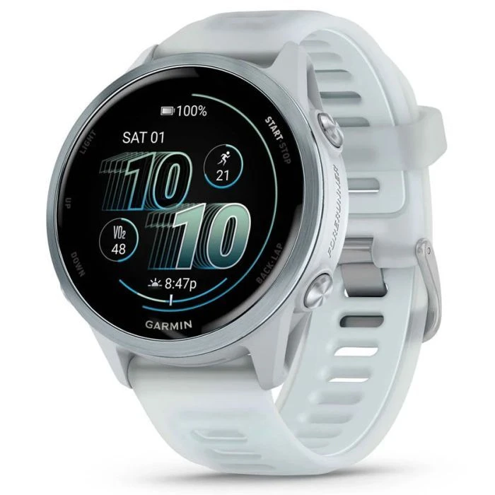 Смарт-годинники Garmin Forerunner 570 - 42MM, Whitestone/Cloud Blue, GPS (010-02970-01) (UA)