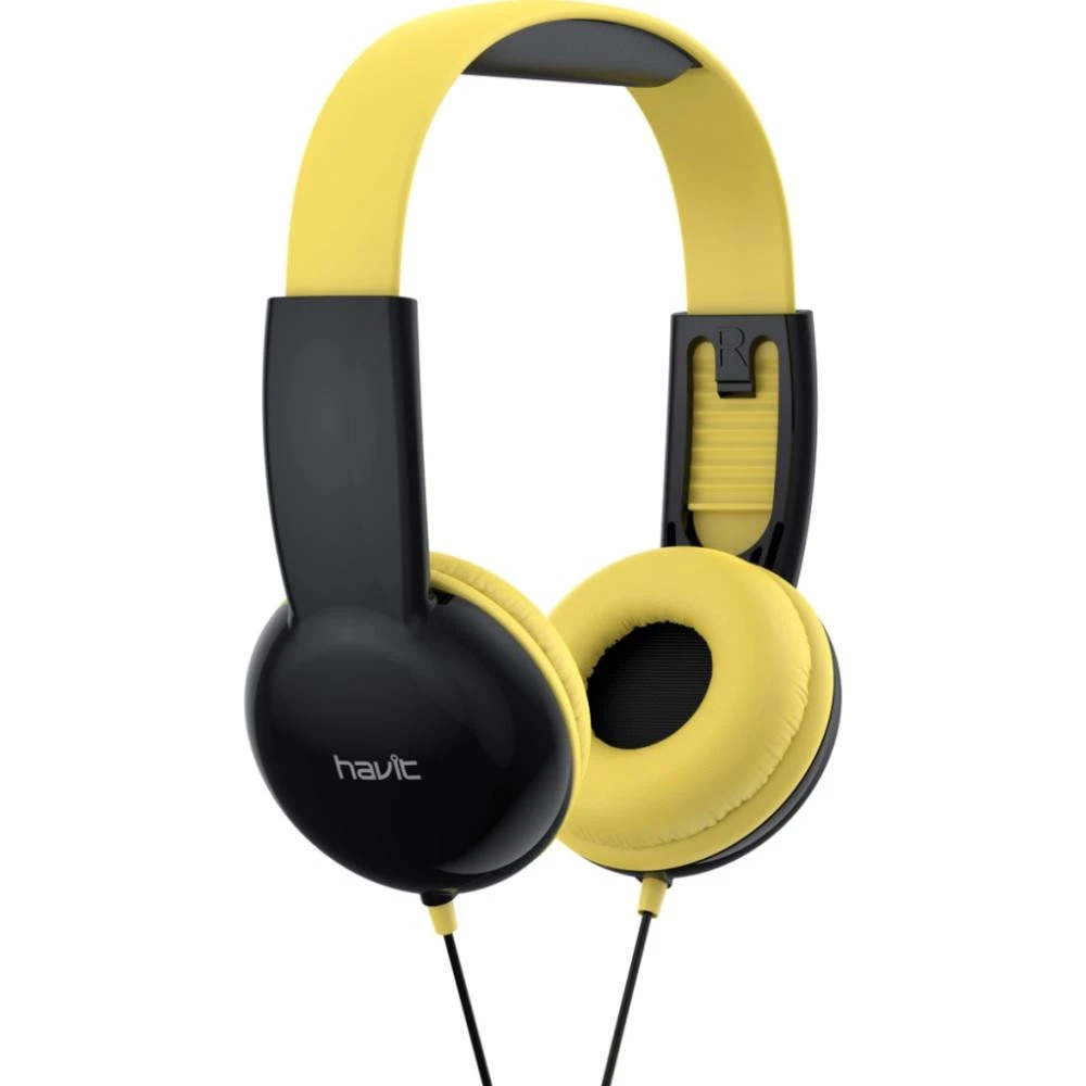 Навушники з мікрофоном Havit HV-H211d Black\Yellow (26679) (UA)