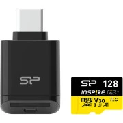 Silicon Power 128 GB microSDXC V30 A1 Inspire (SP128GBSTXLV3V1NSP) (UA)
