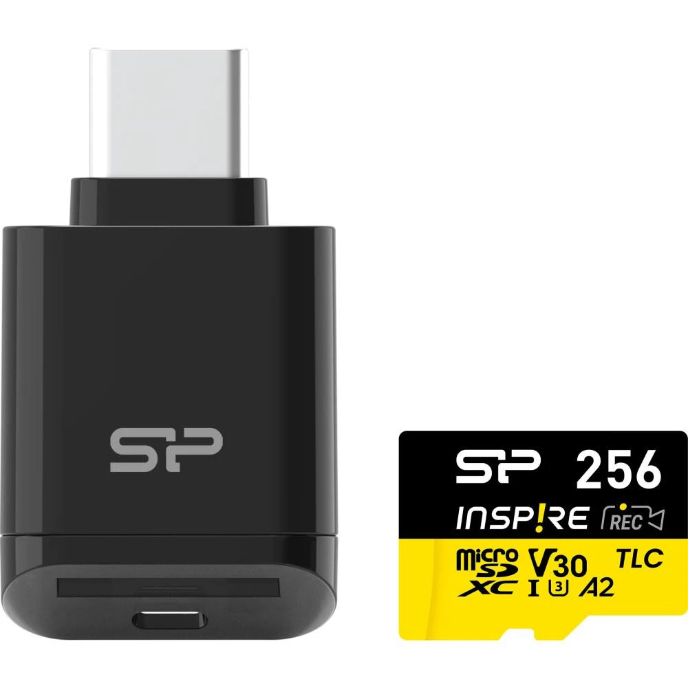 Карта пам'яті Silicon Power 256 GB microSDXC V30 A1 Inspire (SP256GBSTXLA2V1NSP) (UA)