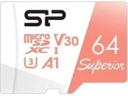 Silicon Power 64 GB microSDXC U3 A1 V30 Superior 100R/80W + SD Adapter (SP064GBSTXDV3V20SP) (UA)