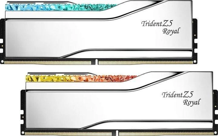 Оперативная память G.Skill 32 GB (2x16GB) DDR5 6400 MHz Trident Z5 Royal Silver (F5-6400J3239G16GX2-TR5S) (UA)