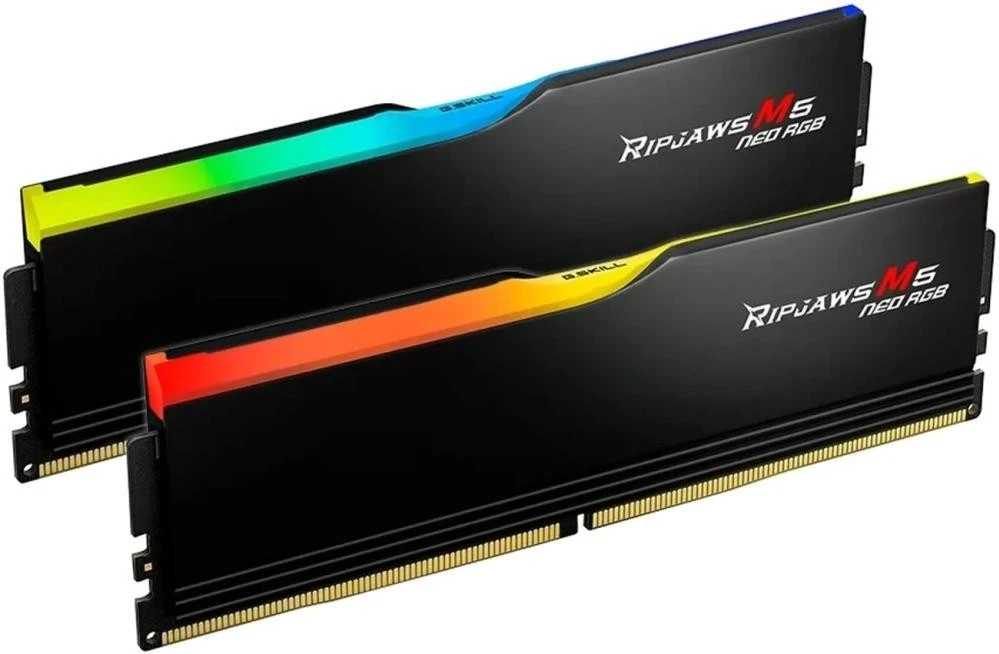 Оперативна пам'ять G.Skill 96 GB (2x48GB) DDR5 6000 MHz Ripjaws M5 Neo RGB (F5-6000J3036F48GX2-RM5NRK) (UA)