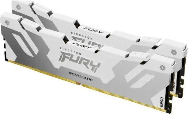 Оперативная память Kingston FURY 32 GB (2x16GB) DDR5 8000 MHz Renegade White/Silver (KF580C38RWK2-32) (UA)