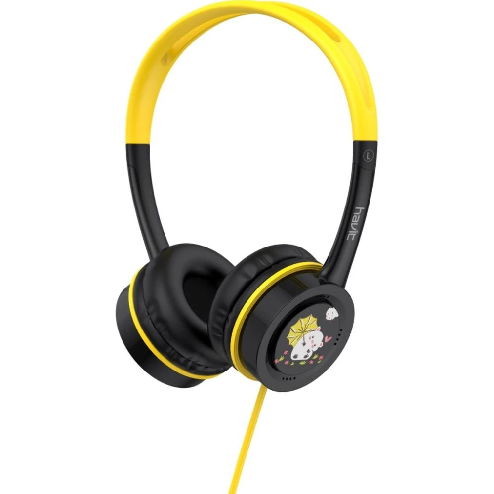 Навушники з мікрофоном Havit HV-H210d Black/Yellow (UA)