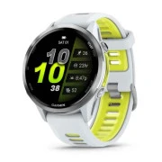 Garmin Forerunner 970 Whitestone Titanium with Whitestone/Translucent Amp Yellow Silicone with Silver Buckle (010-02969-61) (UA)