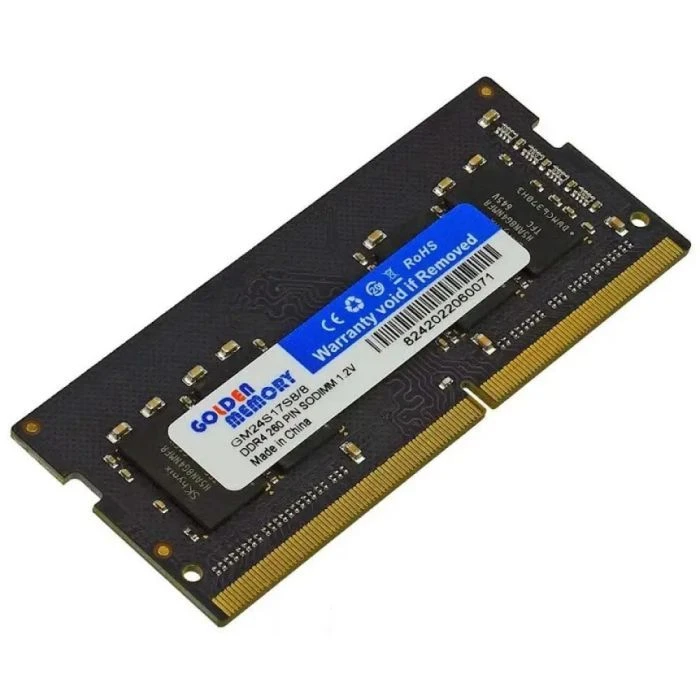 Оперативная память SoDIMM DDR4 8GB 2400 MHz Golden Memory (GM24S17S8/8) (UA)
