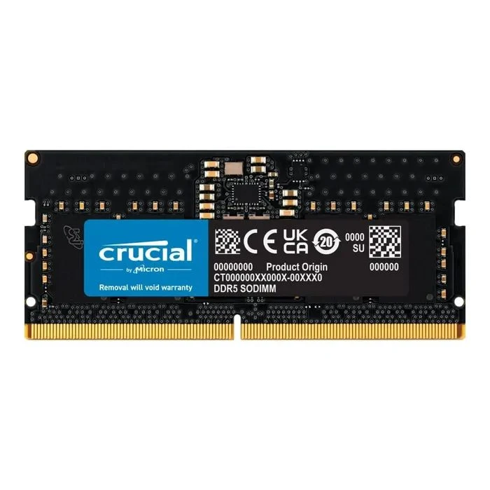 Оперативна пам'ять SoDIMM DDR5 8GB 4800 MHz Micron (CT8G48C40S5T) (UA)